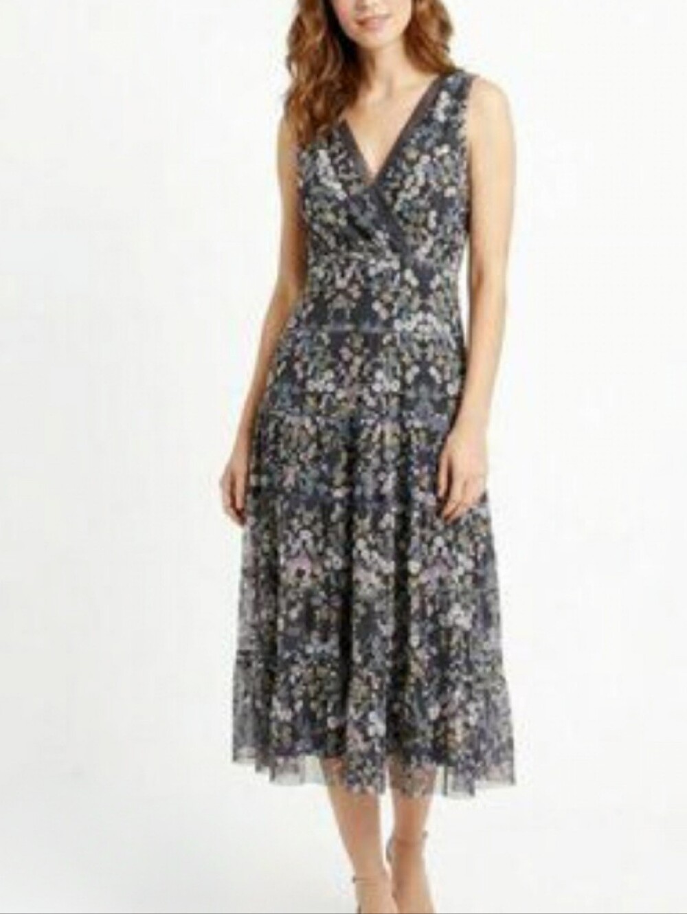 Max Studio Boho Midi Dress Size M